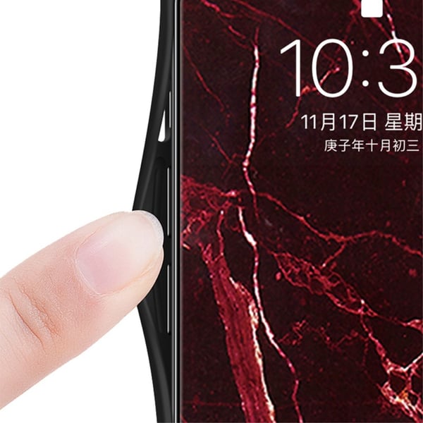 SKALO Samsung A35 5G Marmor hærdet glas TPU Cover - #1
