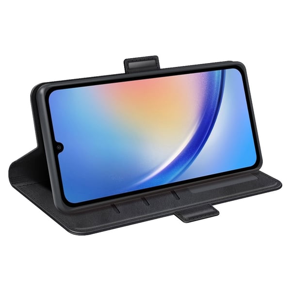 SKALO Samsung A35 5G Premium Wallet Flip Cover - Sort