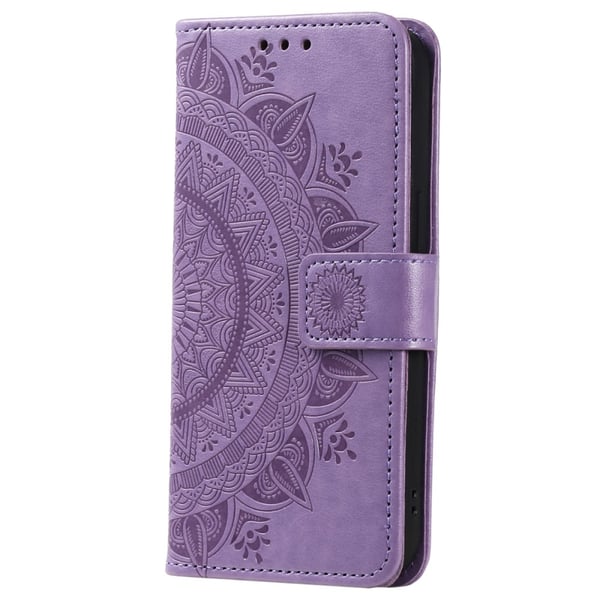 SKALO Samsung A35 5G Mandala Flip Cover - Lilla
