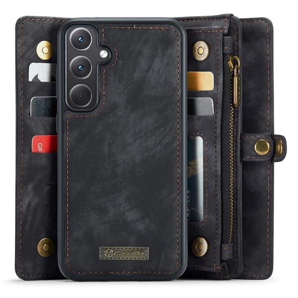 CaseMe Samsung A35 5G CaseMe Big Wallet 2in1 Magnet Pungetui - Sort