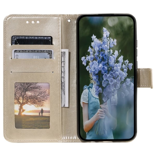 SKALO Samsung A35 5G Mandala Flip Cover - Guld