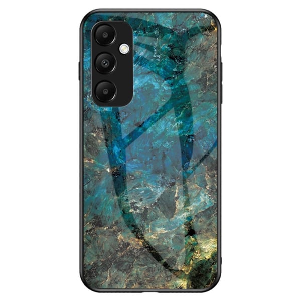 SKALO Samsung A55 5G Marmor hærdet glas TPU Cover - #4 SKALO Samsung A55 5G Marmor hærdet glas TPU Cover - #4