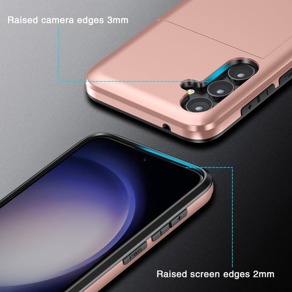 SKALO Samsung A55 5G Armor Cover kortholder - Grøn
