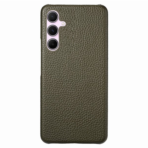 SKALO Samsung A55 5G PU Læder Litchi Cover - Grøn