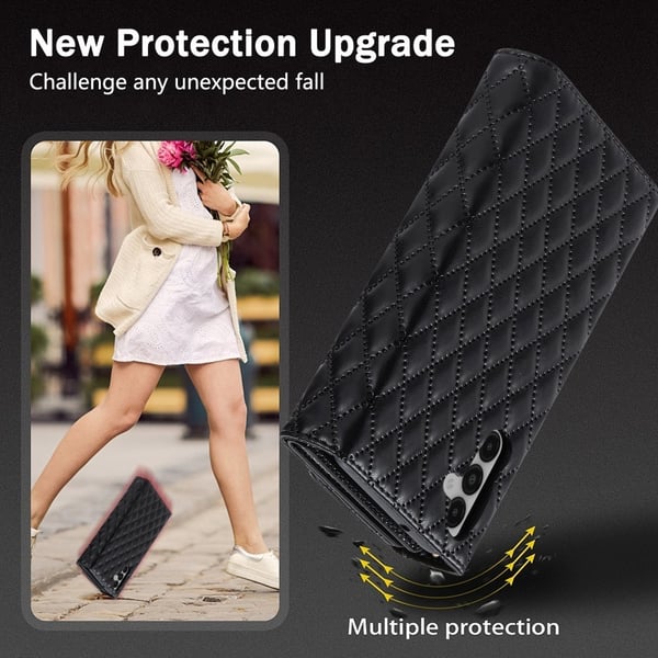 SKALO Samsung A55 5G Evelope Clutch 8-RUM - Sort
