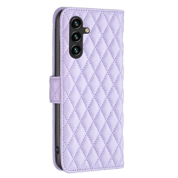 SKALO Samsung A55 5G BINFEN COLOR Tikattu Lompakko - Violetti