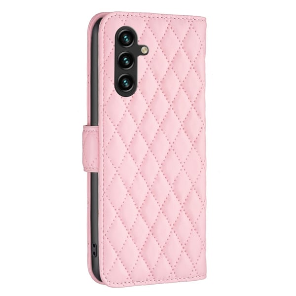 SKALO Samsung A55 5G BINFEN COLOR Tikattu Lompakko - Pinkki