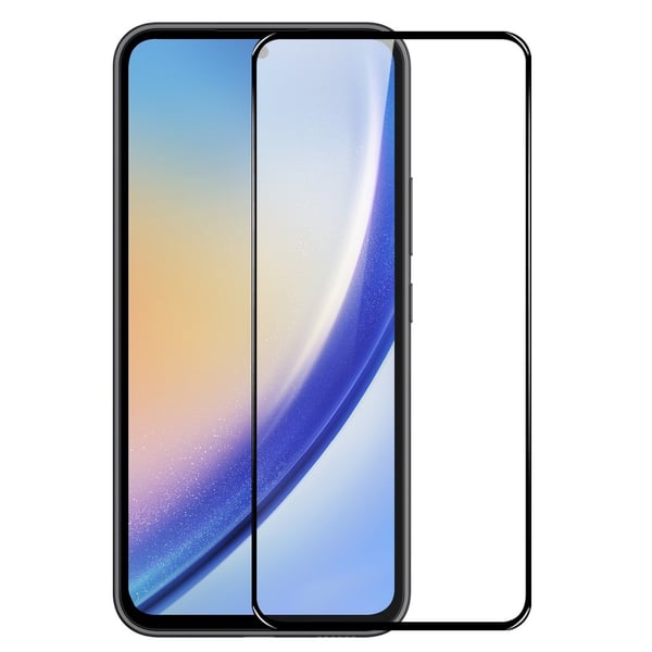2-KPL SKALO Samsung Galaxy A55 5G Koko Näytön Karkaistu Lasi - Musta
