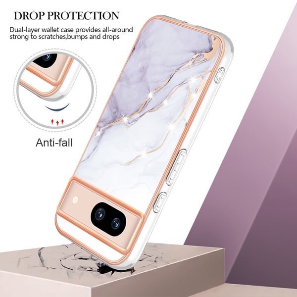 SKALO Google Pixel 8a Marmori TPU kuori - #2
