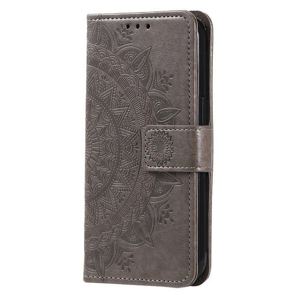 SKALO Google Pixel 8a Mandala Flip Cover - Grå