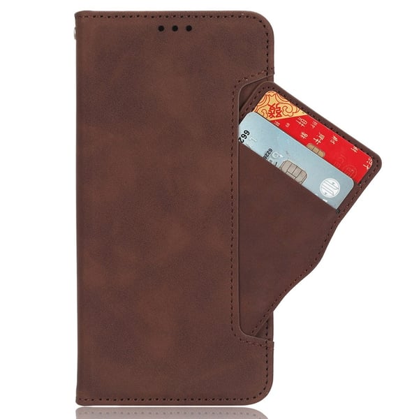 SKALO Motorola Edge 50 Pro 5G 6-RUM Pungetaske - Brun