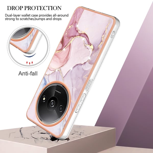 SKALO Xiaomi Redmi A3 Marmor TPU-cover - #1