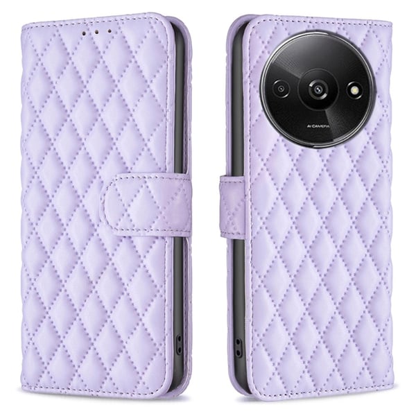 SKALO Xiaomi Redmi A3 BINFEN COLOR Tikattu Lompakko - Violetti
