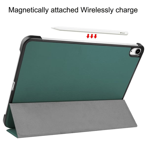 SKALO iPad Air 13 (2024) Trifold Suojakotelo - Vihreä