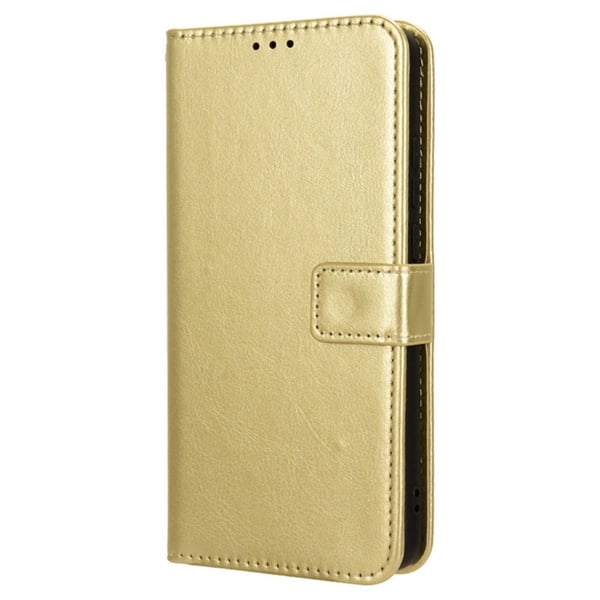 SKALO Sony Xperia 1 VI Crazy Horse Pungetui PU læder - Guld
