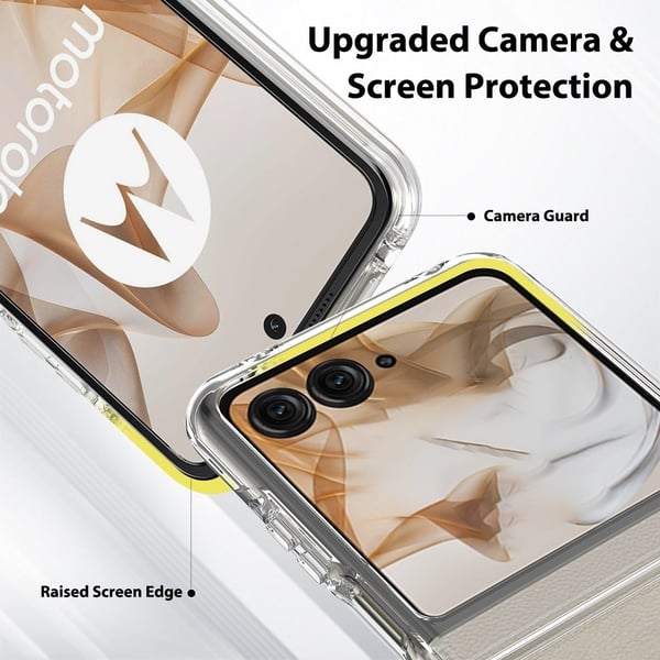 SKALO Motorola Razr 50 5G TPU Clear Hybrid Cover - Gennemsigtig