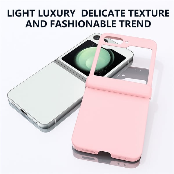 SKALO Samsung Z Flip6 Ultratynd Skin-touch Fold Cover - Pink
