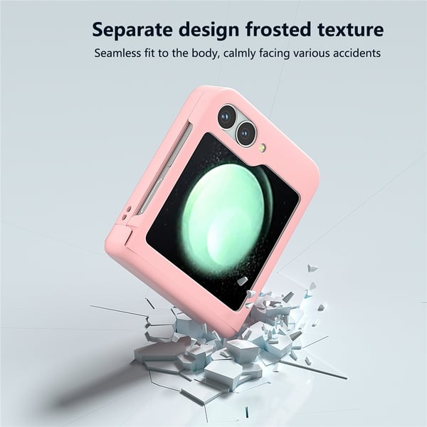 SKALO Samsung Z Flip6 Ultratynd Skin-touch Fold Cover - Pink