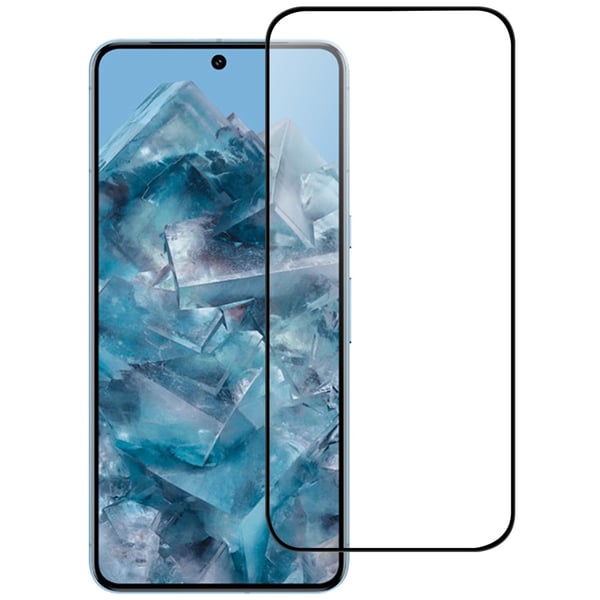 SKALO Google Pixel 9 Pro XL Koko Näytön Karkaistu Lasi - Musta