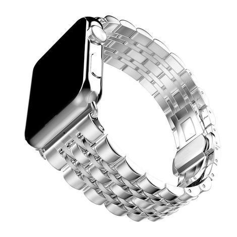 SKALO Metalliranneke, 5 lenkkiä Apple Watch SE 40mm