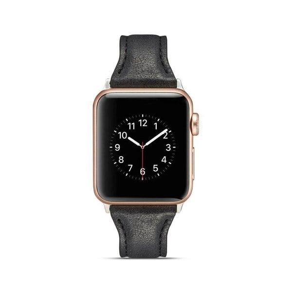 SKALO Kapea nahkaranneke Apple Watch SE 40mm