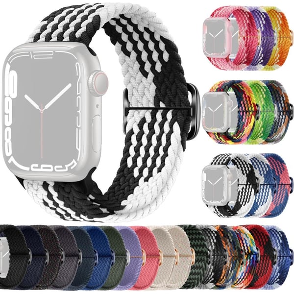 SKALO Punottu -ranneke Apple Watch Series 4-6 40mm