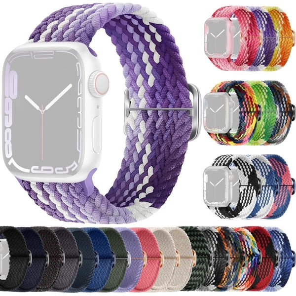 SKALO Punottu -ranneke Apple Watch Series 7-9 41mm