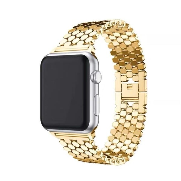 SKALO Fish Scale Metal Armbånd Apple Watch Series 7-9 41mm