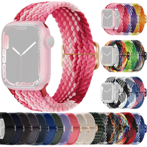 SKALO Punottu -ranneke Apple Watch SE 44mm