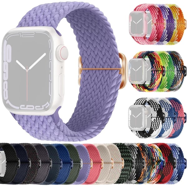 SKALO Punottu -ranneke Apple Watch Series 4-6 44mm