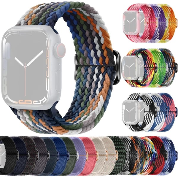 SKALO Punottu -ranneke Apple Watch Series 4-6 44mm