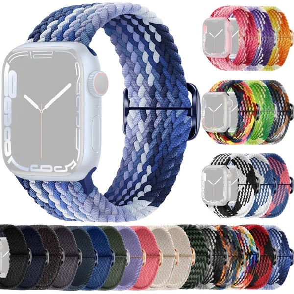 SKALO Punottu -ranneke Apple Watch Series 4-6 44mm