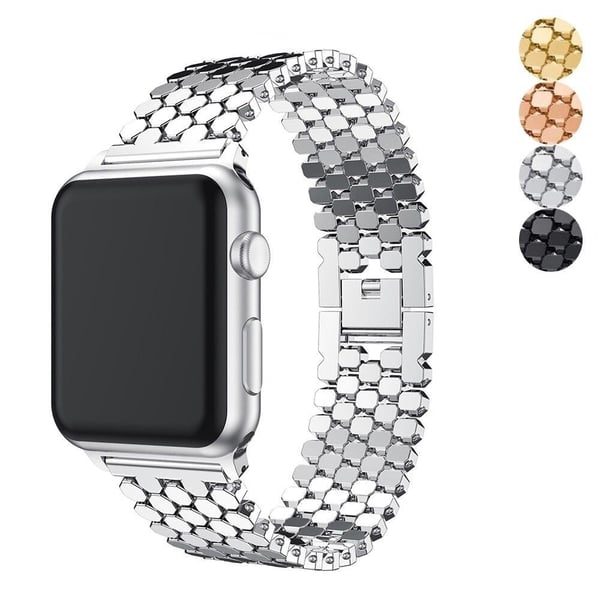 SKALO Fish Scale Metalliranneke Apple Watch Ultra 2 49mm