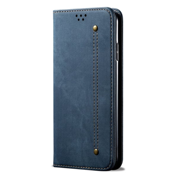SKALO Motorola Edge 50 Neo 5G Jeans Flip Cover - Blå