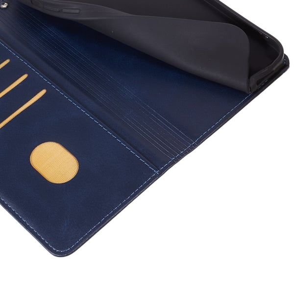 SKALO Motorola Moto G55 5G Premium Wallet Flip Cover - Blå