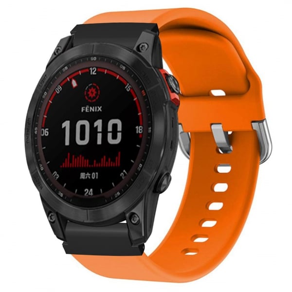 SKALO Garmin Fenix 8 43mm Silikonearmbånd Formtilpasset