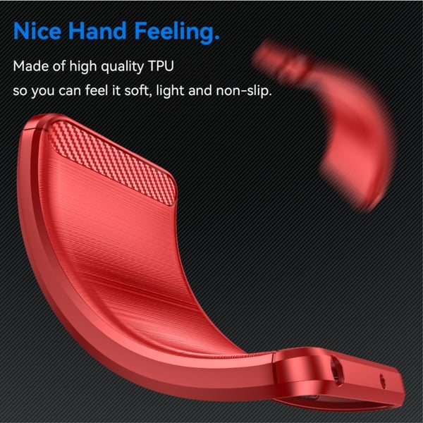 SKALO Samsung S24 FE Armor Carbon Stødsikker TPU-cover