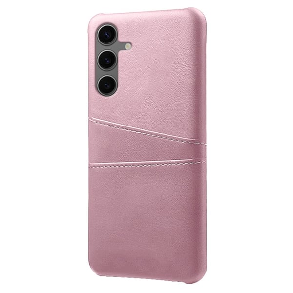 SKALO Samsung S24 FE PU-læder Cover med Pung - Rosa guld