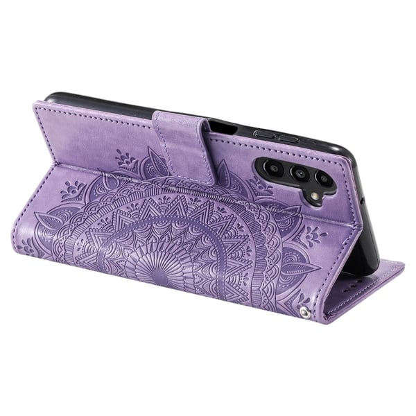 SKALO Samsung S24 FE Mandala Flip Cover - Lilla