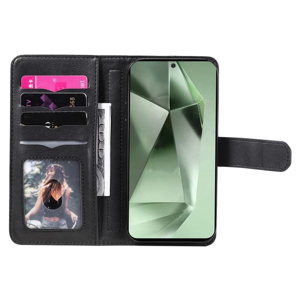 SKALO Samsung S24 FE 10-RUM Flip Cover - Sort