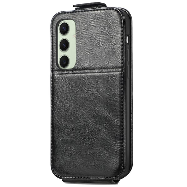 SKALO Samsung S24 FE Vertical Flip Cover - Sort