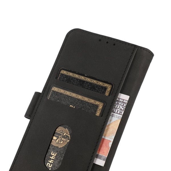 SKALO Xiaomi Redmi 14C KHAZNEH Pungetui i PU-læder - Sort