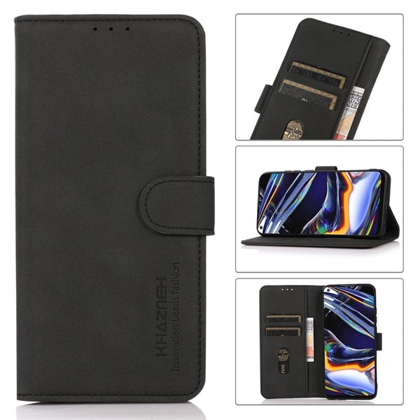 SKALO Xiaomi Redmi 14C KHAZNEH Pungetui i PU-læder - Sort