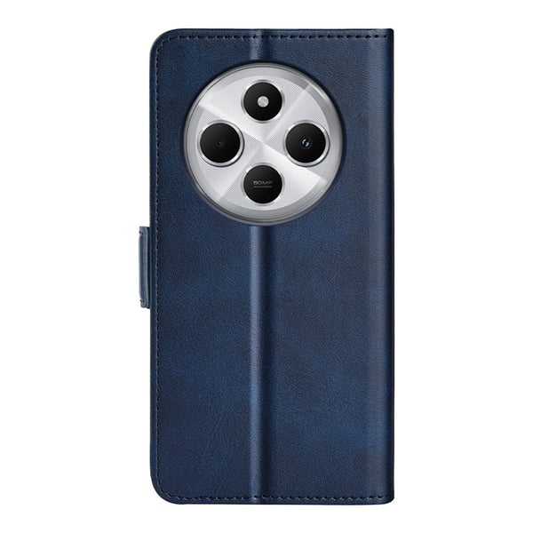SKALO Xiaomi Redmi 14C Premium Wallet Flip Cover - Blå
