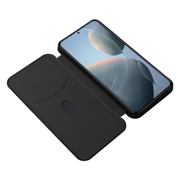 SKALO Xiaomi 14T Carbon Fiber Pungetui - Sort