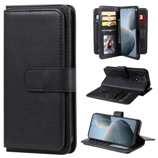 SKALO Xiaomi 14T 10-RUM Flip Cover - Sort SKALO Xiaomi 14T 10-RUM Flip Cover - Sort