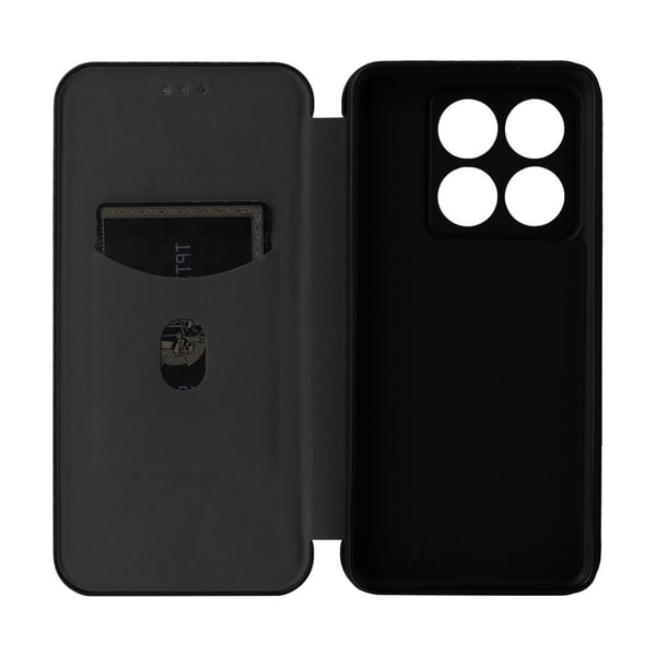 SKALO Xiaomi 14T Pro Carbon Fiber Pungetui - Sort