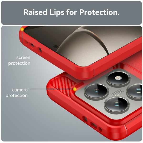 SKALO Xiaomi 14T Armor Carbon Stødsikker TPU-cover