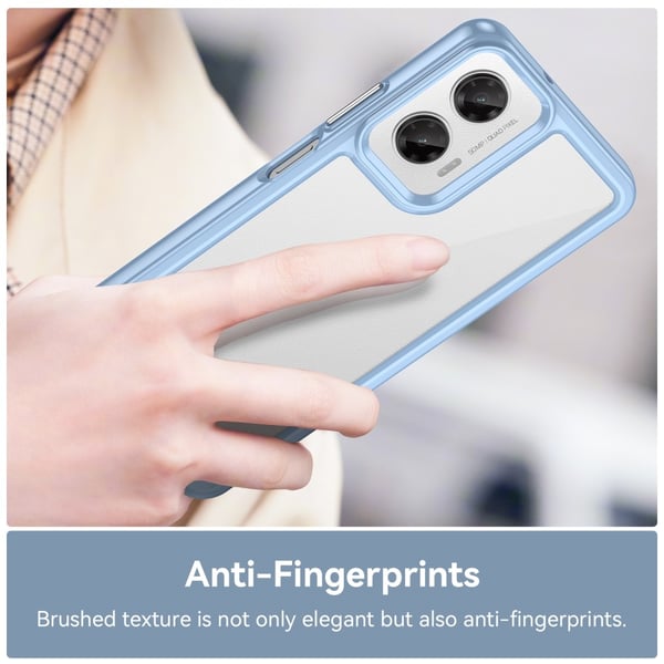 SKALO Motorola Moto G35 5G Farve Bumper Cover - Blå