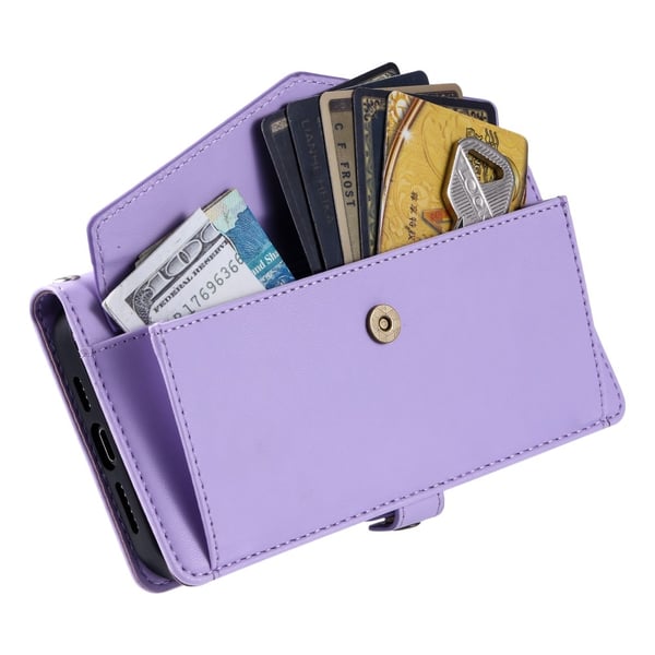 SKALO Motorola Moto G35 5G PU-Læder Envelope Flip Cover - Lilla